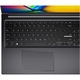ASUS VivoBook 16X K3604ZA laptop Intel® Core™ i7-1260P proceszorral 4.70 GHz-ig, 16'', WUXGA, 16GB, 512GB SSD, Intel Iris Xe Graphics, No OS, Nemzetközi angol billentyűzet, Ezüst