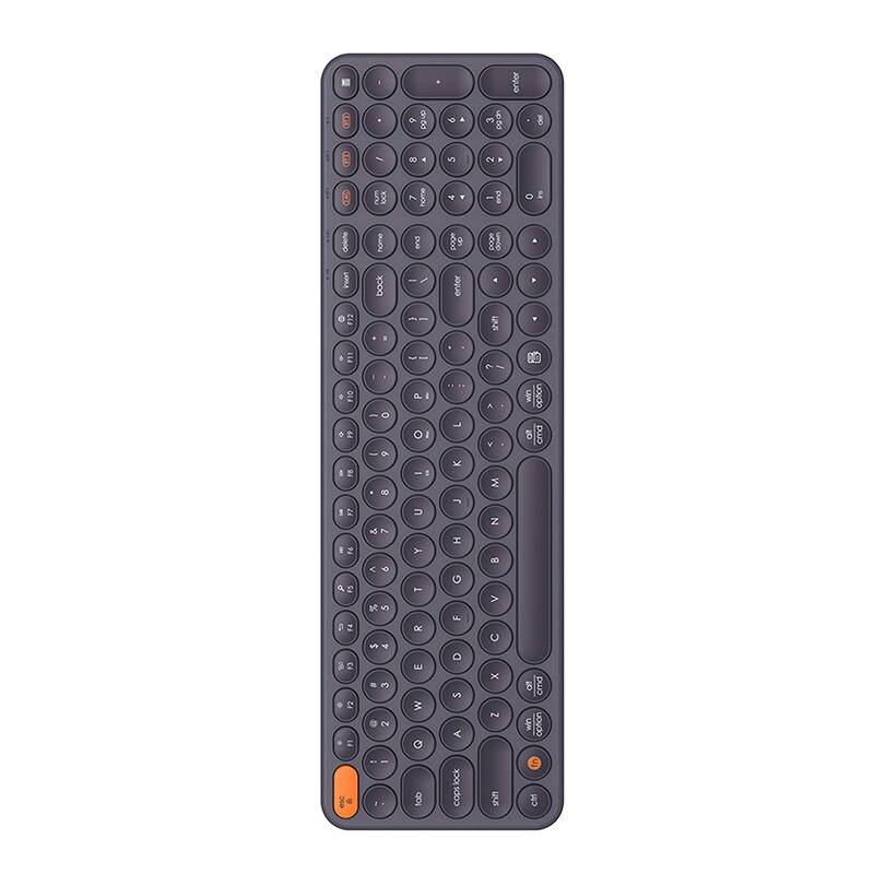Безжична клавиатура Baseus K01B, Tri-Mode, Bluetooth 5.0, 2.4G, Сива ...