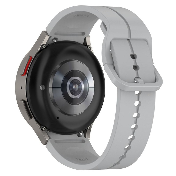 Daden® szíj Samsung Galaxy Watch 4/5/5 Pro készülékhez, 40/42/44/46/45 MM, szilikon, prémium minőségű, szürke