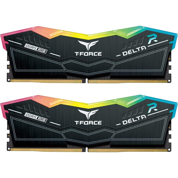 Памет Team Group T-Force Delta RGB DDR5 32GB (2x16GB) 6000MHz CL40 FF3D532G6000HC38ADC01