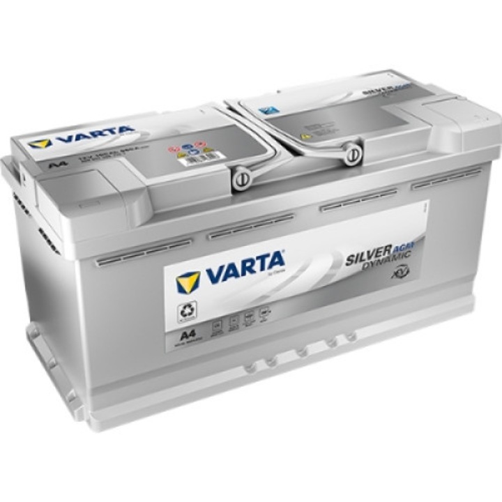 Autó akkumulátor VARTA Silver Dynamic AGM xEV 605901095 J382, 105Ah, 950 A, 394x175x190 mm