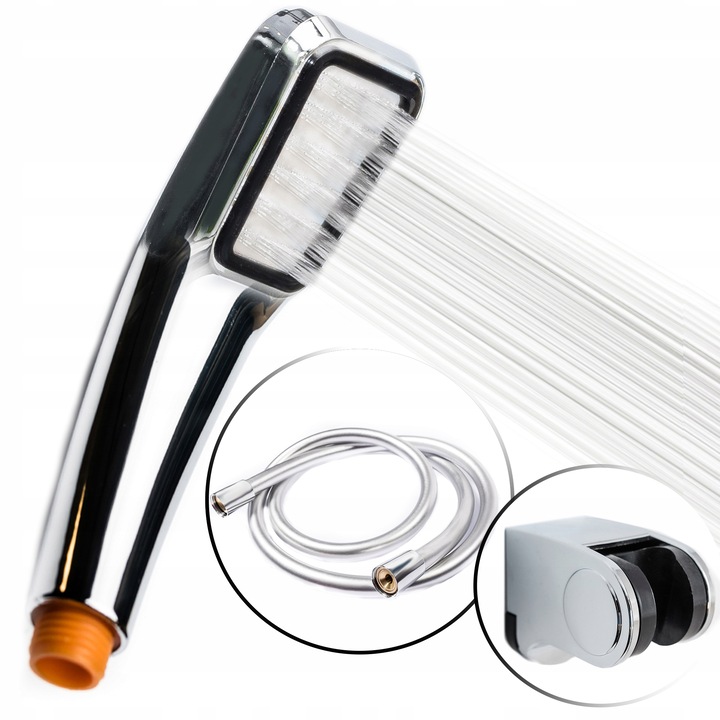 Set de dus, Aquaparts, Plastic, Crom