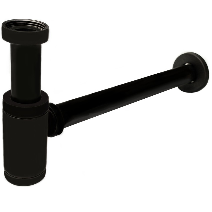 Сифон, Aquaparts, Неръждаема стомана, Черен мат