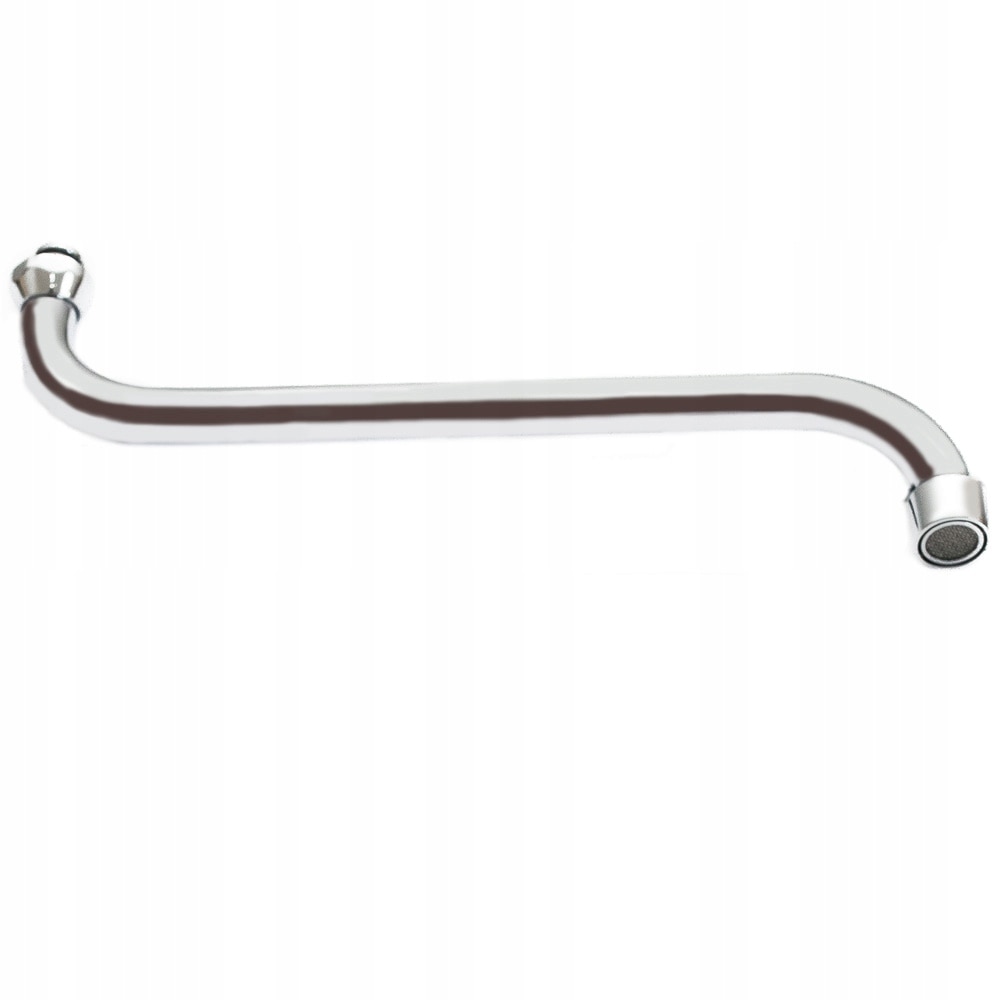 Pipa baterie chiuveta bucatarie, Aquaparts, Inox, 30 cm, Argintiu