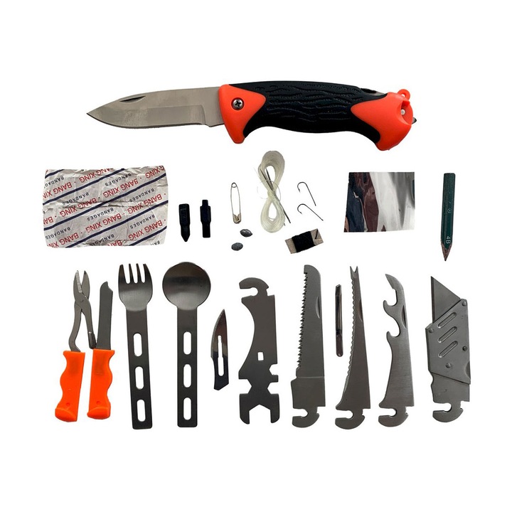 Set foarfece/cutite gradinarit, Texar, Metal, Portocaliu