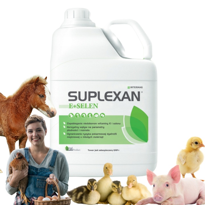 Supliment animale, E-Selenium, Intermag, Pentu cai/porci/pasari, 5L