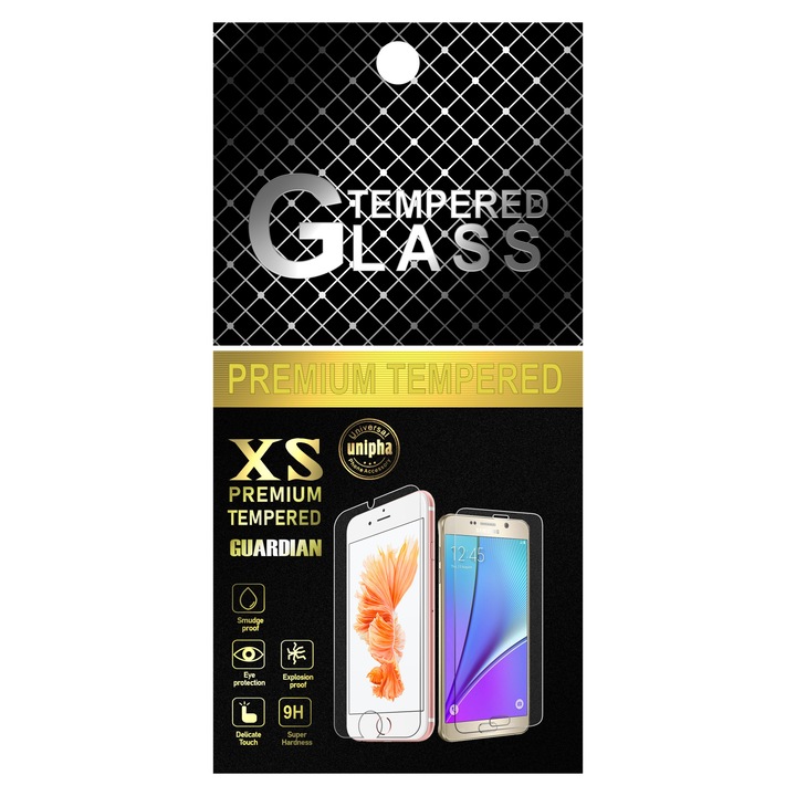 Képernyővédő fólia Apple iPhone 6/6s-hez, Secure glass, Full Glue, 2.5D