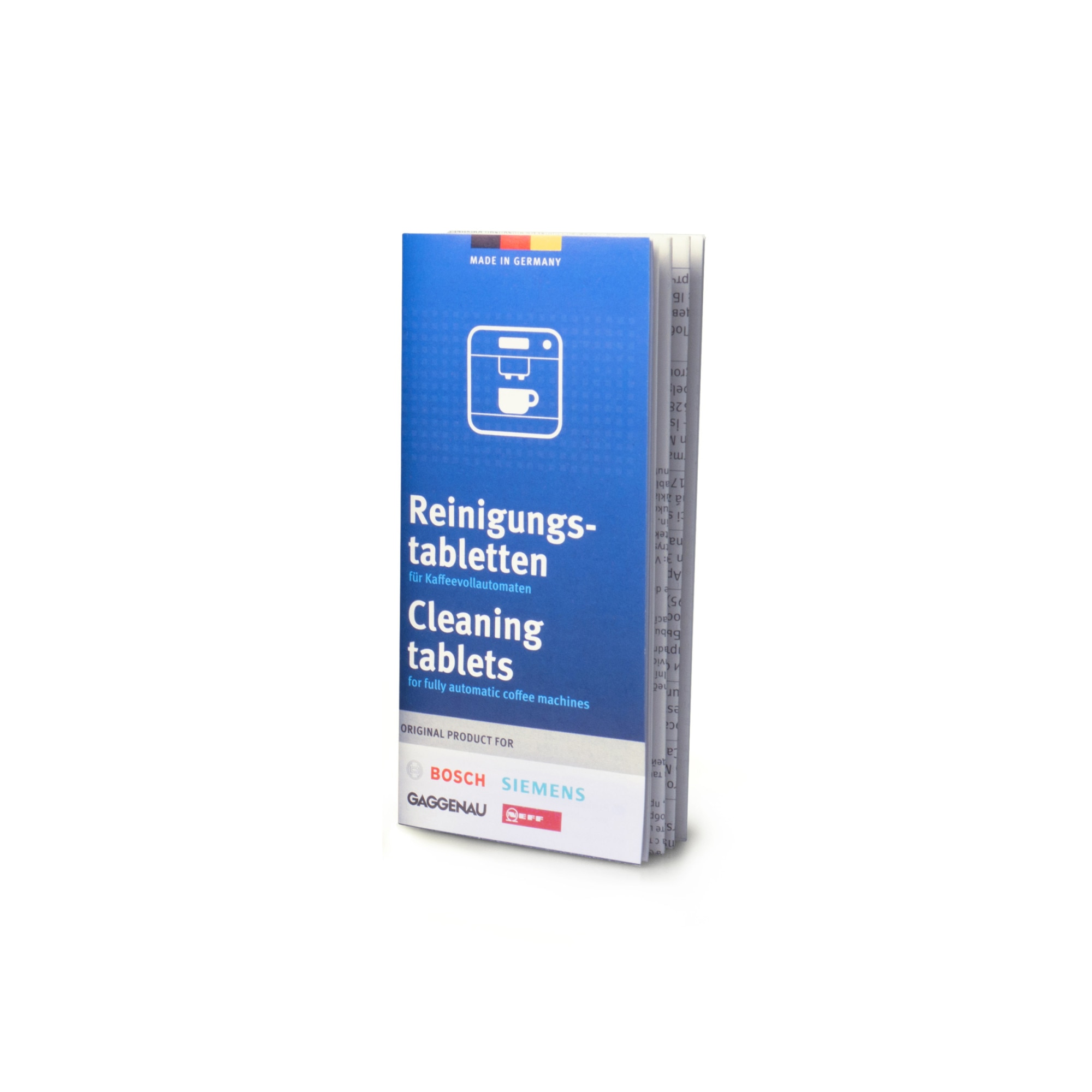 Комплект таблетки за почистване на кафе машина Bosch, 10 броя, Сив ...