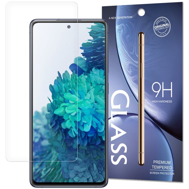 Képernyővédő fólia Samsung Galaxy A52s 5G A528 / A52 A525 telefonhoz, Biztonságos üveg, Full Glue