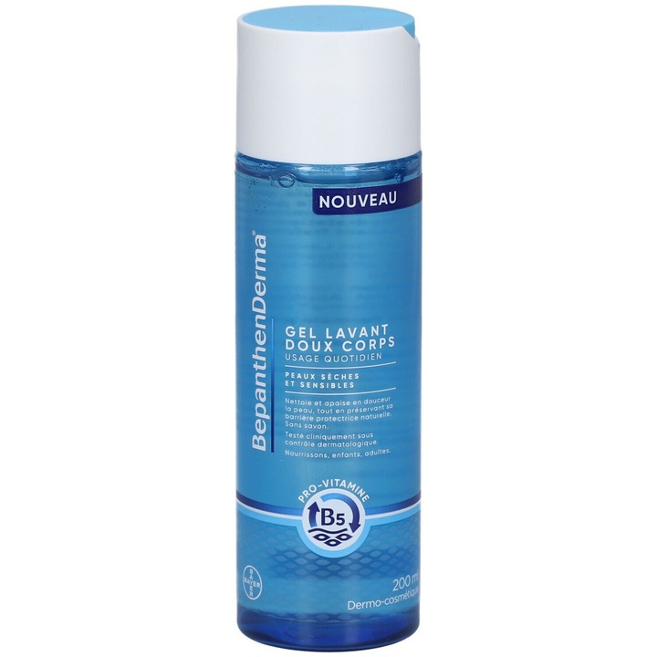 Gel de curatare Bepanthen Derma pentru bebelusi, copii si adulti, piele uscata si sensibila, 200 ml