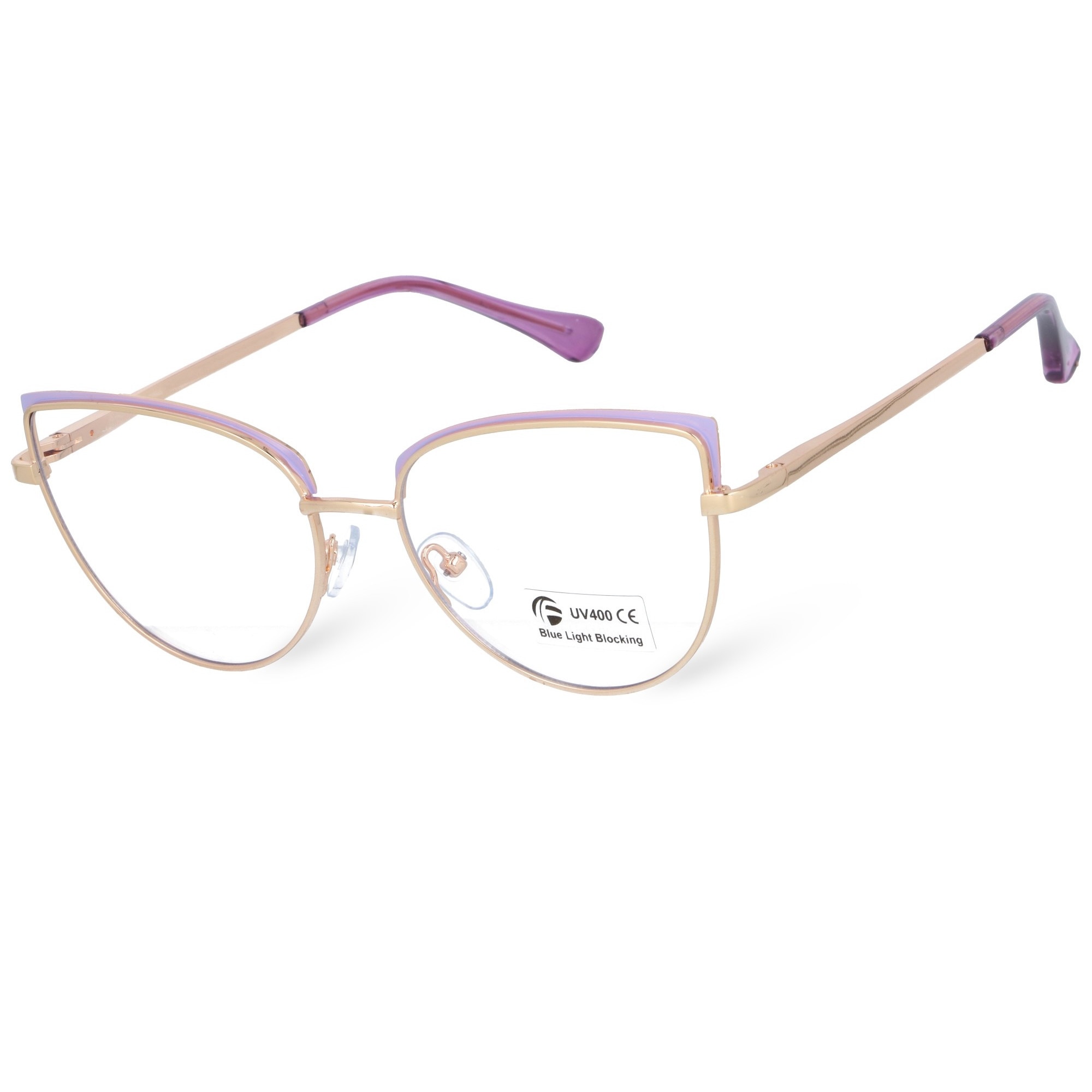 Ochelari de protectie calculator pentru femei, Born86, Metal, +0.00