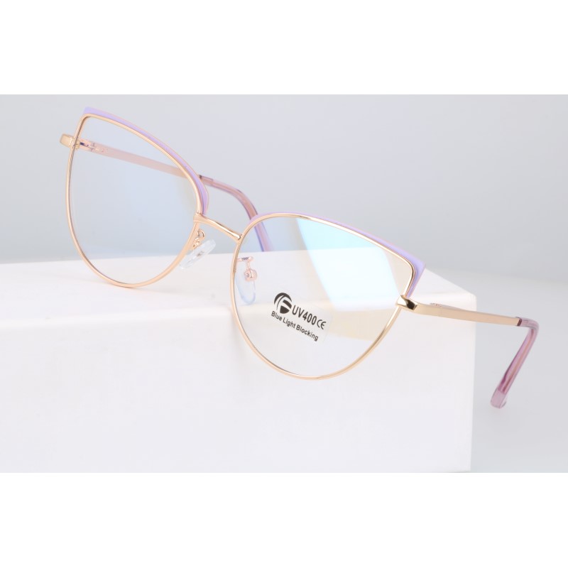 Ochelari de protectie calculator pentru femei, Born86, Metal, +0.00