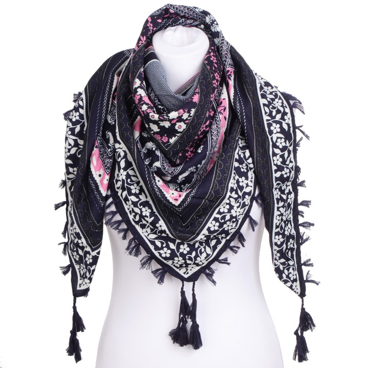 Esarfa dama, Born86, Viscoza, Multicolor, 108x106cm