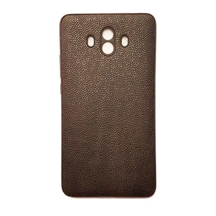 Капак за Huawei mate 10, Leather Skin case, Черен