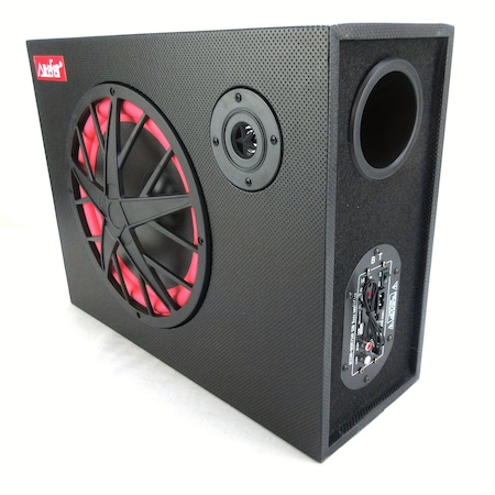 Amplificator subwoofer activ cu Tweeter, AiteFeir, 10 inch, 250 W, Negru