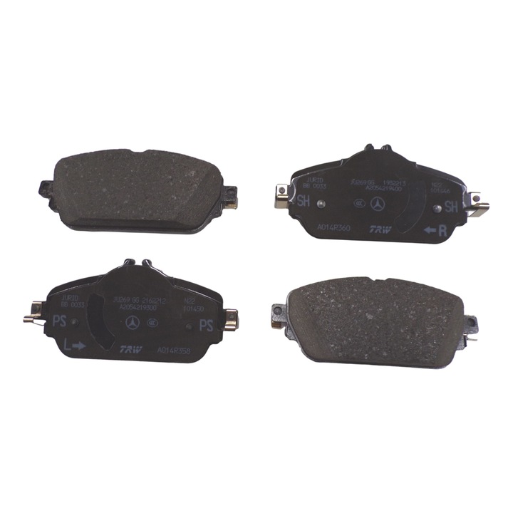 Első fékbetétek, Mercedes-Benz, Kompatibilis MERCEDES W205 C OSZTÁLY