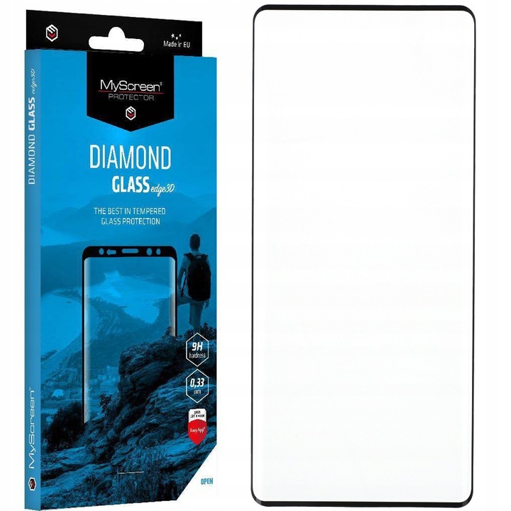 MS Diamond Glass Edge 3D Motorola Edge 30 Ultra készülékhez edzett üveg fekete