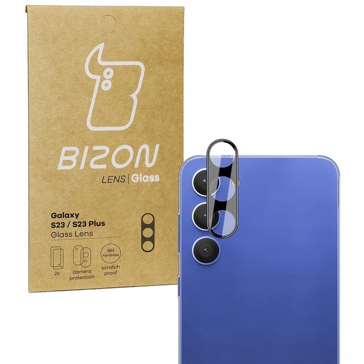 Set 2 protectii camera pentru Galaxy S23/S23 Plus, Bizon