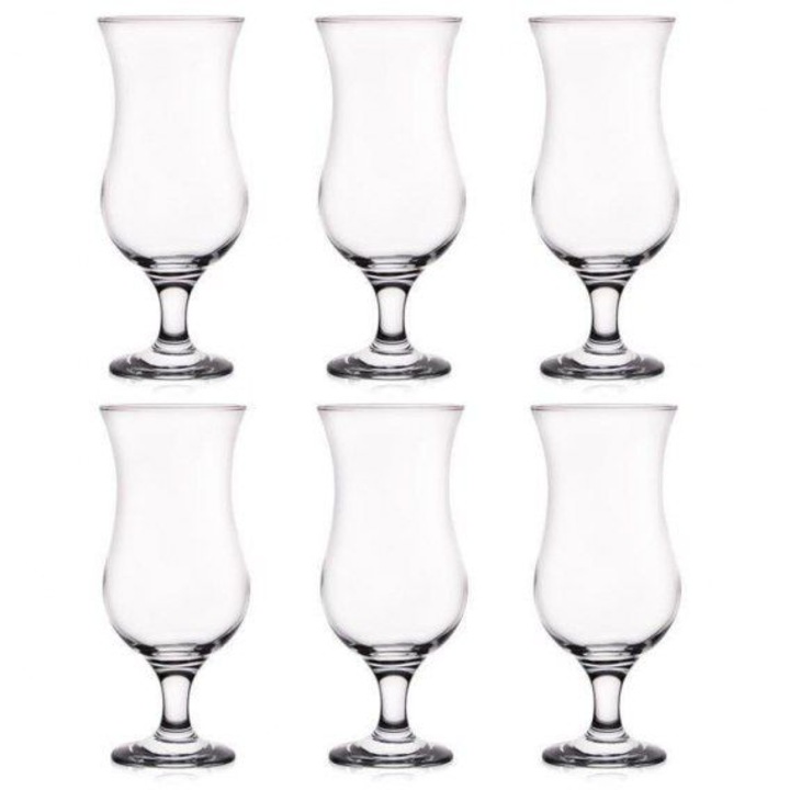 Комплект от 6 чаши за коктейл, LAV, Glass, 390 ml, Transparent