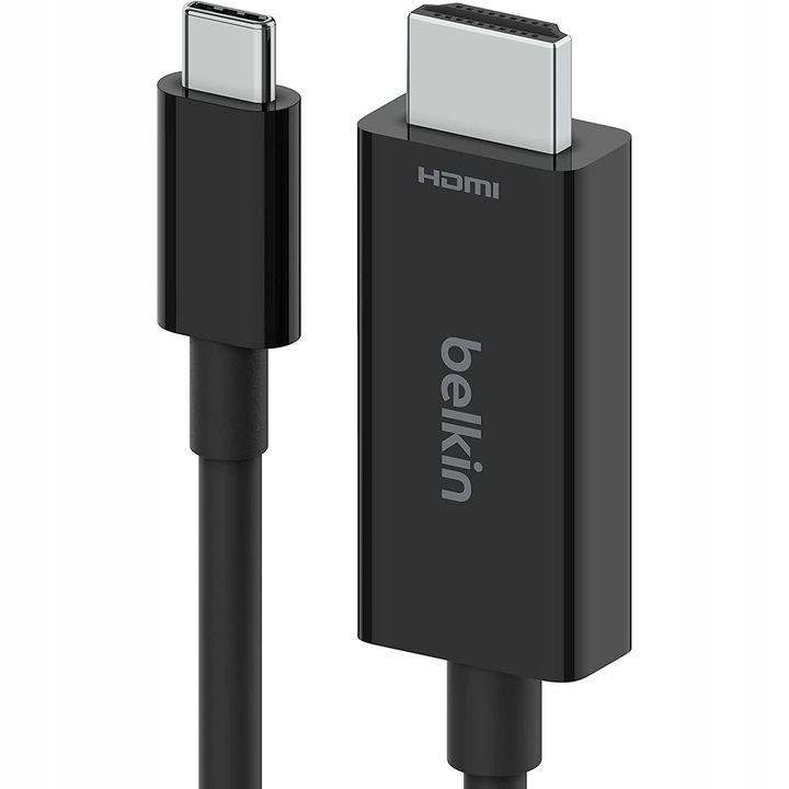 Видео кабел Belkin, USB-C / HDMI 2.1, 8K, 2 м, Черен