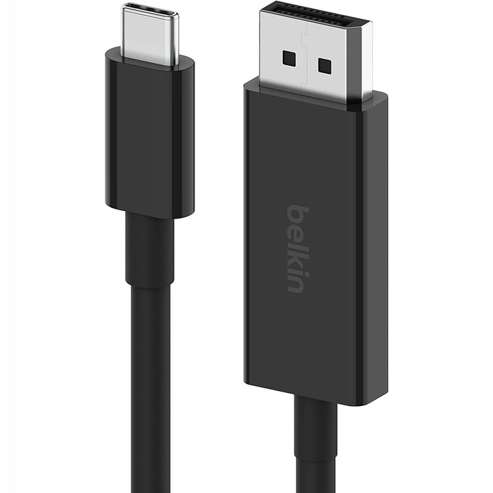 Cablu video, Belkin, Plastic, USB-C, 2 m, Negru