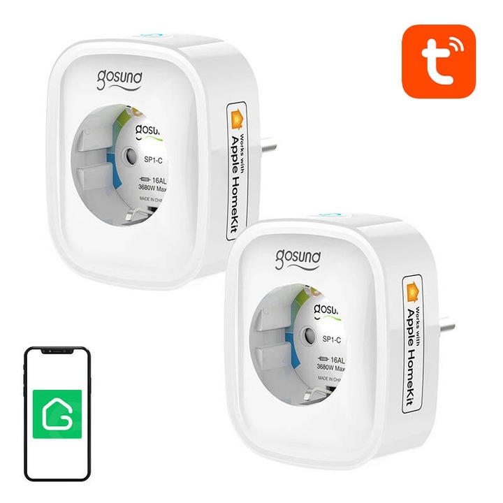 Gosund Priza Smart WiFi SP1-H (2-pack)(HomeKit)