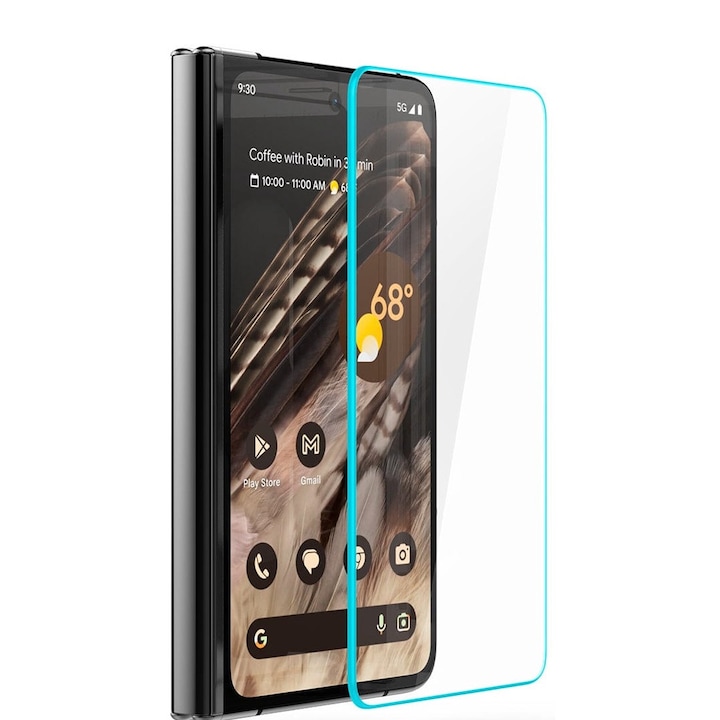 Защитен протектор на телефона Spigen, Glass, Pixel Fold, Прозрачен