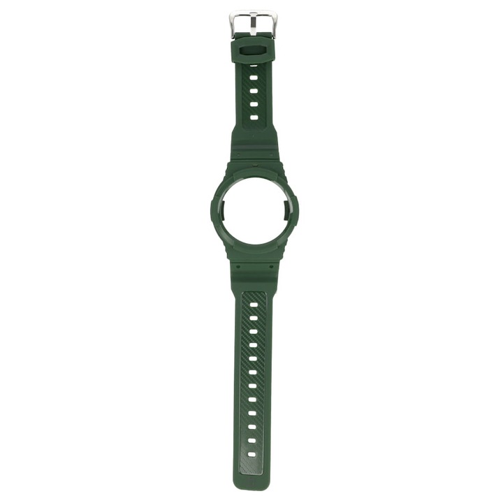 Калъф за часовник, Bizon, Galaxy Watch 5 Pro, 45 мм, Зелен/Сребрист