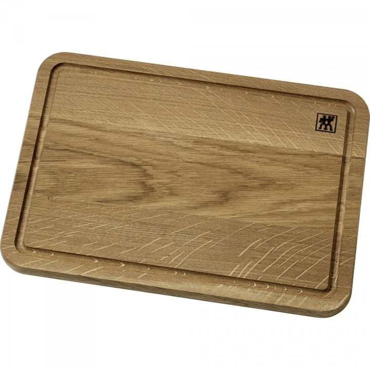 Tocator de bucatarie, Zwilling, Lemn de stejar, 35 x 25 x 2 cm, Maro
