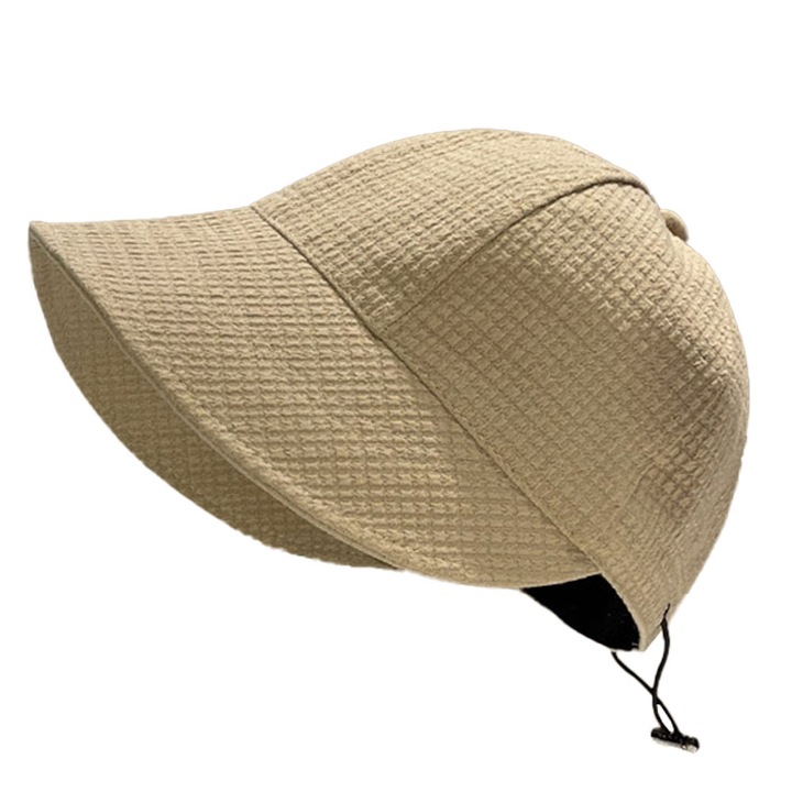 Дамска слънчева шапка, памук, каки, 56-60 см