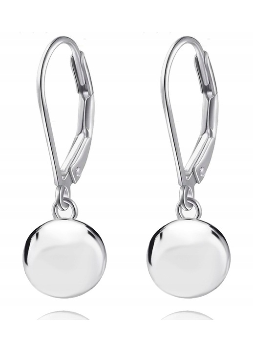 Дамски кръгли обеци Mennica Bydgoska, Сребро 925, Сребрист