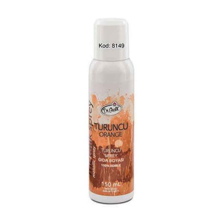 Spray Colorant Metalizat, 150 ml, Portocaliu (Orange), Dr. Gusto