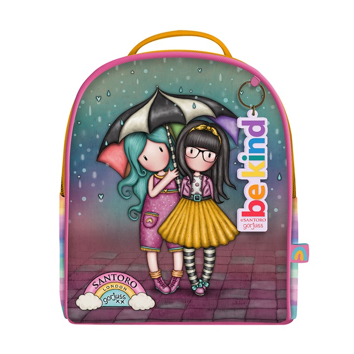 Раница за детска градина Santoro Gorjuss Be Kind To Each Other, 19 x 22 x 10 Многоцветен