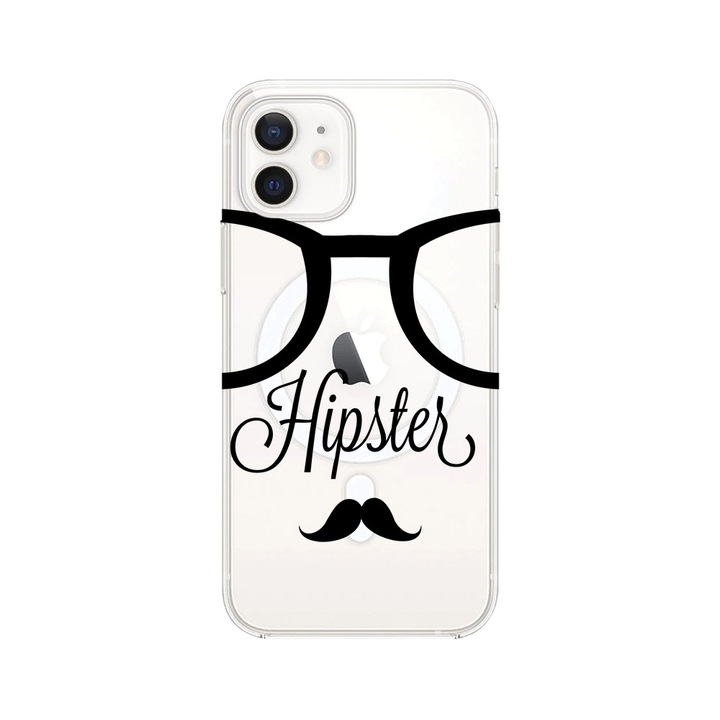 Husa BestCase® MagSafe Anti Shock, Compatibila Cu Apple iPhone 12 Pro, Hipster, Rezistenta La Socuri, Protectie Camera, Margini ridicate pentru protectia ecranului, MAS 12