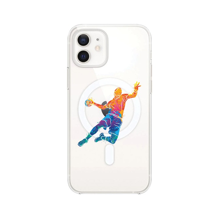 BestCase Anti Shock Magsafe kompatibilis telefontok, Apple iPhone 12 Mini, Handball Colorful, MAS 800