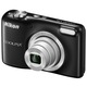 Nikon COOLPIX L29 digitális fényképezőgép, 16.1MP, Fekete + 4GB-os kártya, Class 4 + Nikon védőtok + 2xR6 2000mAh akkumulátor töltő