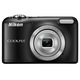 Nikon COOLPIX L29 digitális fényképezőgép, 16.1MP, Fekete + 4GB-os kártya, Class 4 + Nikon védőtok + 2xR6 2000mAh akkumulátor töltő