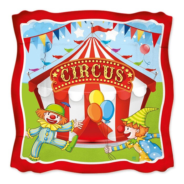 Farfurii 24 cm Circus Party 8 buc/Set Big Party