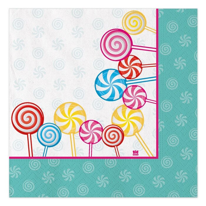 Servetele 33 x 33 cm Acadele 16 buc/Set Big Party