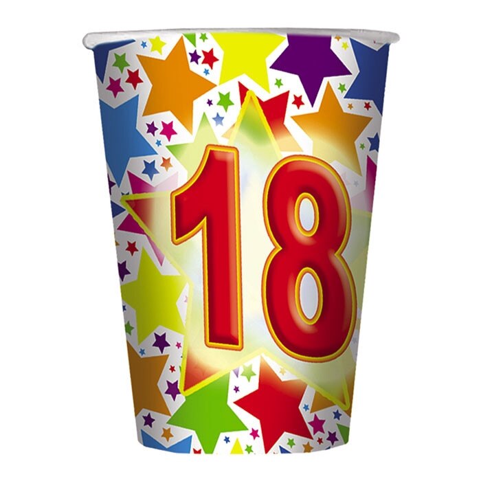 Pahare 200 ml Stardust 18 10 buc/Set Big Party