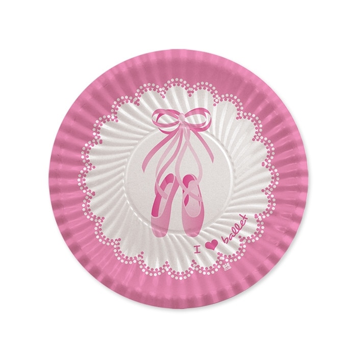 Farfurii 18 cm I Love Ballet 8 buc/Set Big Party