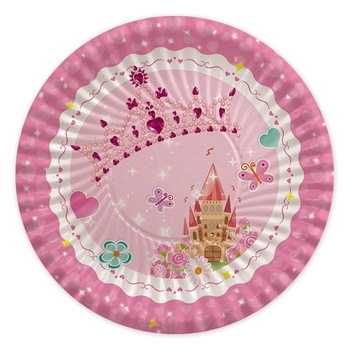 Farfurii 24 cm Princess 8 buc/Set Big Party Farfurii 24 cm Princess 8 buc/Set Big Party