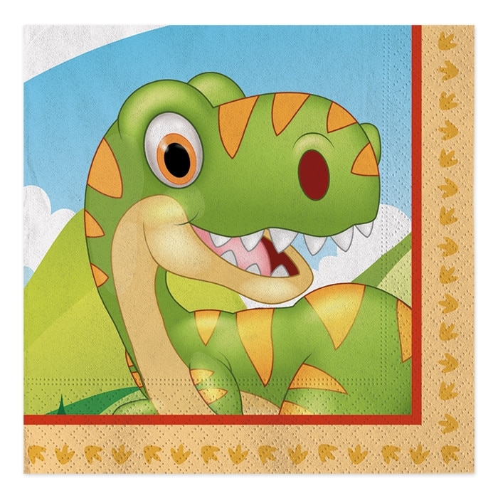 Servetele 33 x 33 cm Jurassic 20 buc/Set Big Party