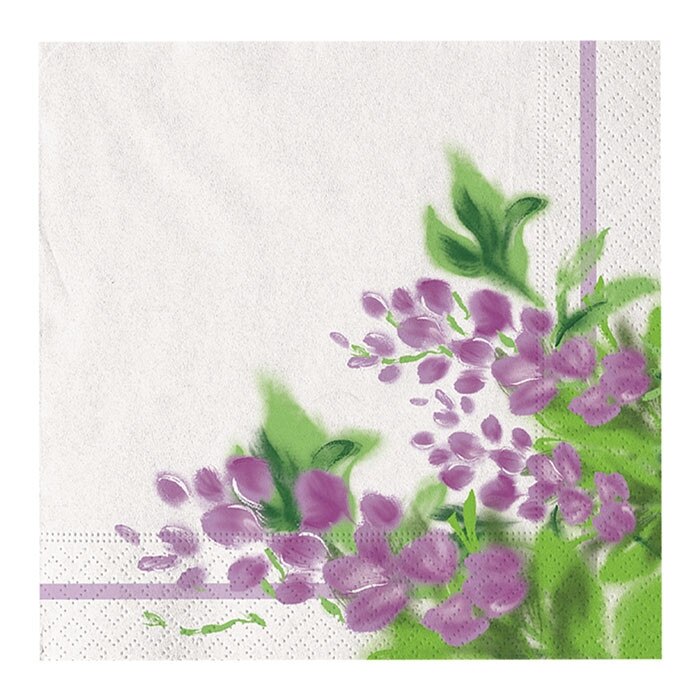 Servetele 33 x 33 cm liliac 24 buc/set Big Party