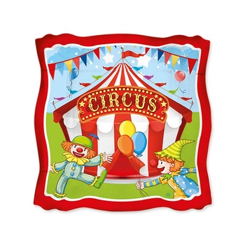 Farfurii 19 cm Circus Party 8 buc/set Big Party Farfurii 19 cm Circus Party 8 buc/set Big Party
