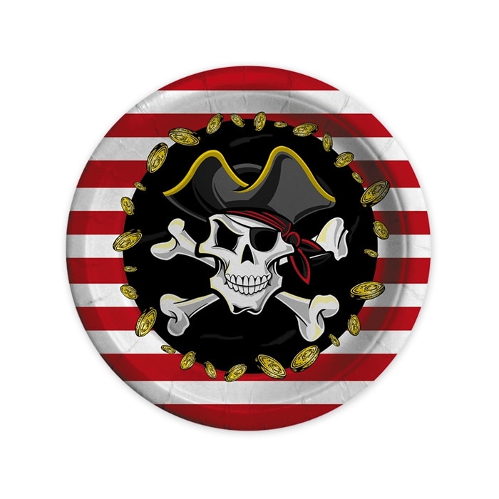 Farfurii 18 cm Pirati 8 buc/Set Big Party