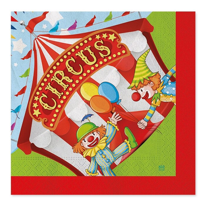 Servetele 33 x 33 cm Circus Party 20 buc/Set Big Party