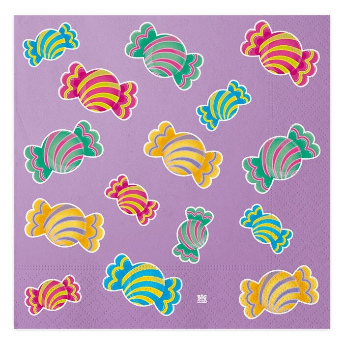 Servetele 33 x 33 cm Bomboane 16 buc/set Big Party