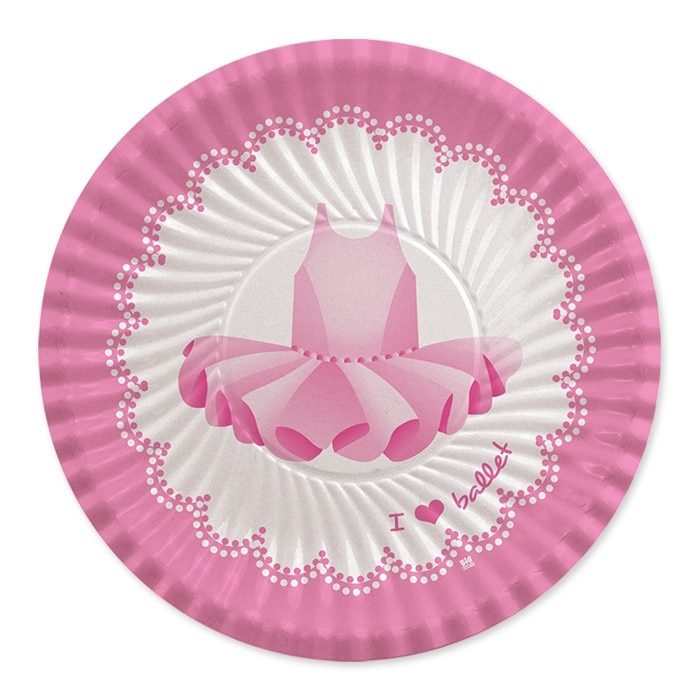 Farfurii 24 cm I Love Ballet 8 buc/set Big Party