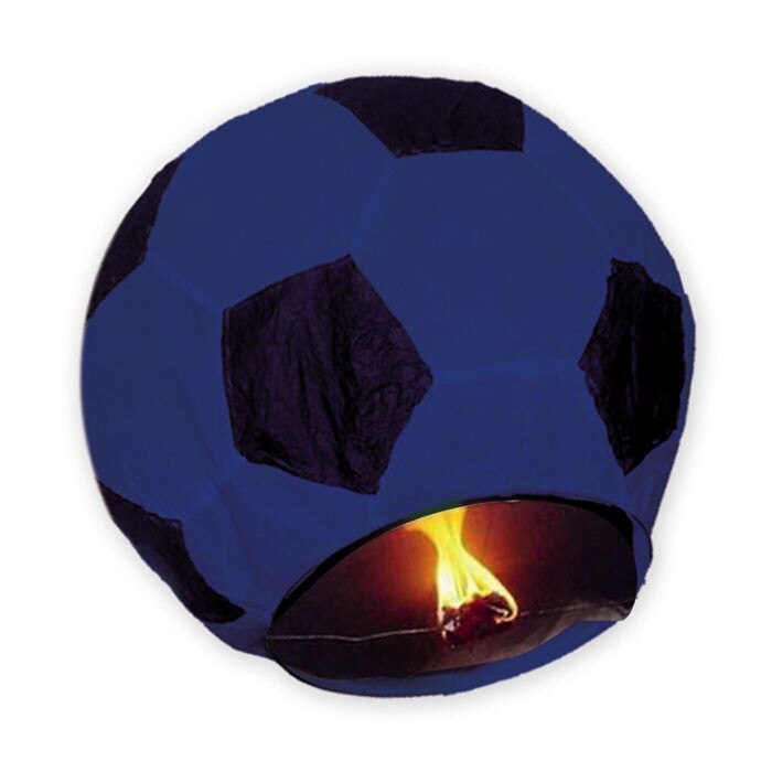 Lampion 100 cm minge de fotbal albastru inchis Big Party